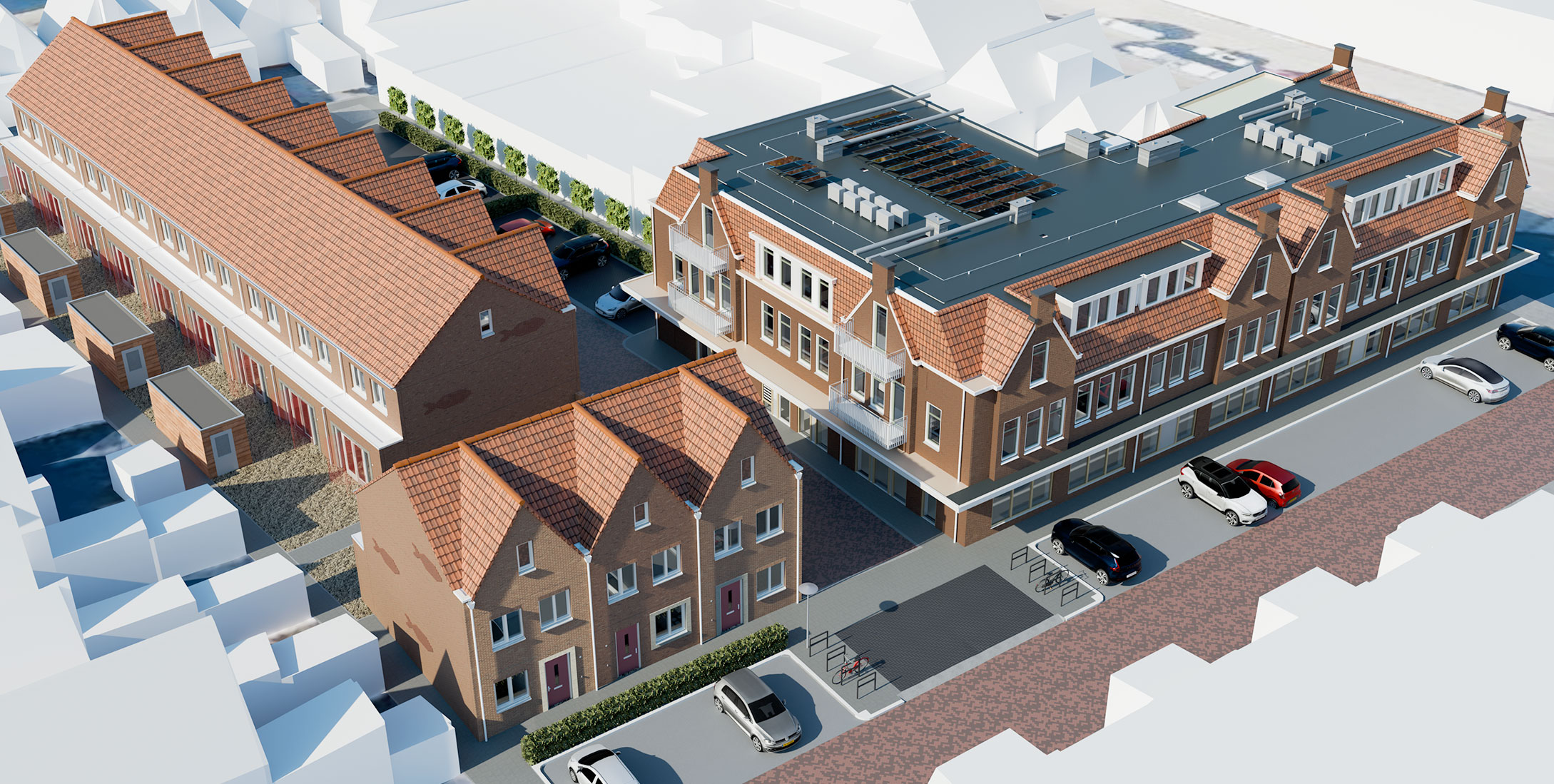 Impressie nieuwbouw Bokkingstraat Volendam